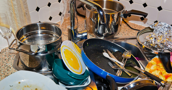 Почему нельзя оставлять на ночь грязную посуду